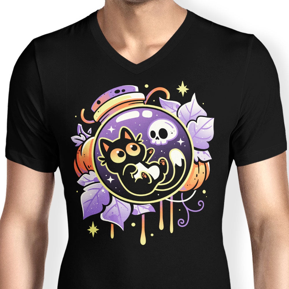 Halloween Bottled Kitten - Men's V-Neck product image 4