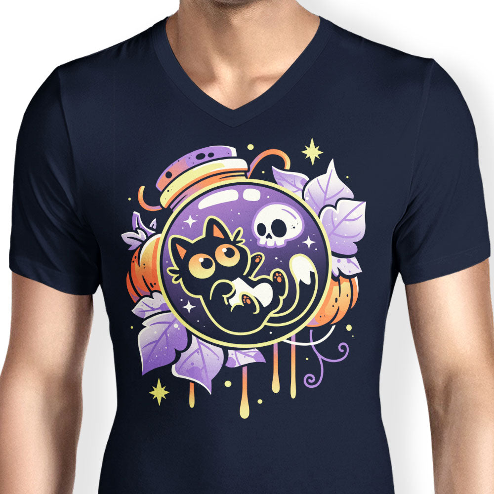 Halloween Bottled Kitten - Men's V-Neck product image 5