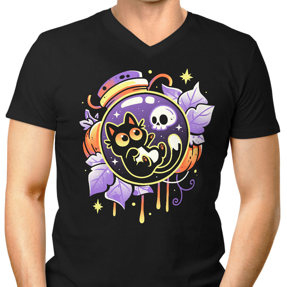 Halloween Bottled Kitten - Men's V-Neck product image 1