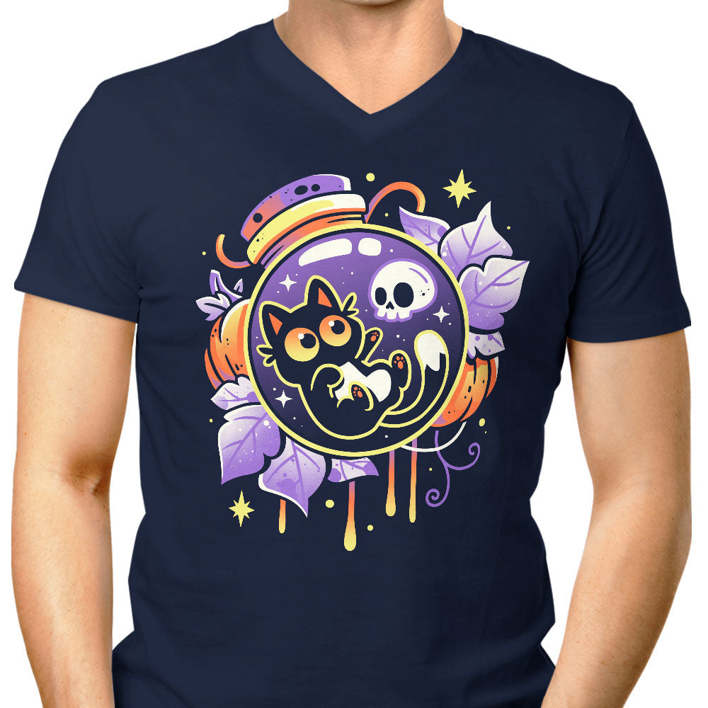 Halloween Bottled Kitten - Men's V-Neck product image 3