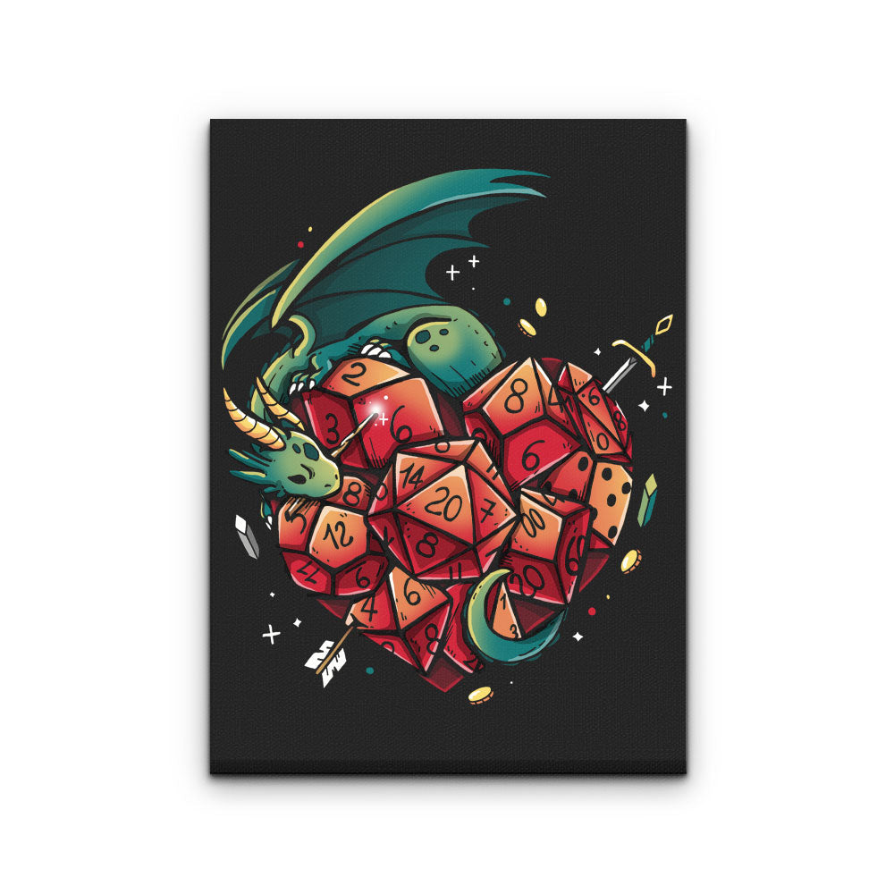 Heart of a Gamer - Canvas Print