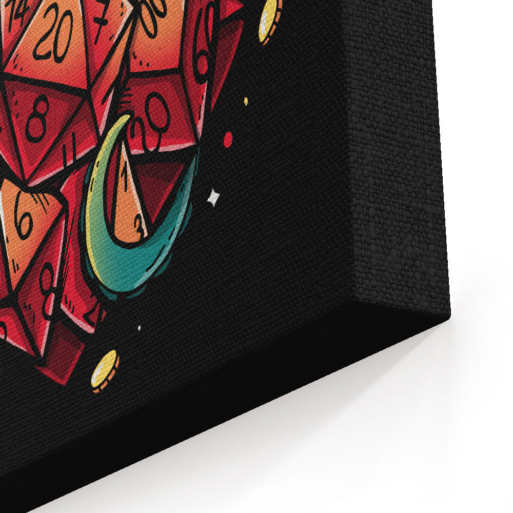Heart of a Gamer - Canvas Print
