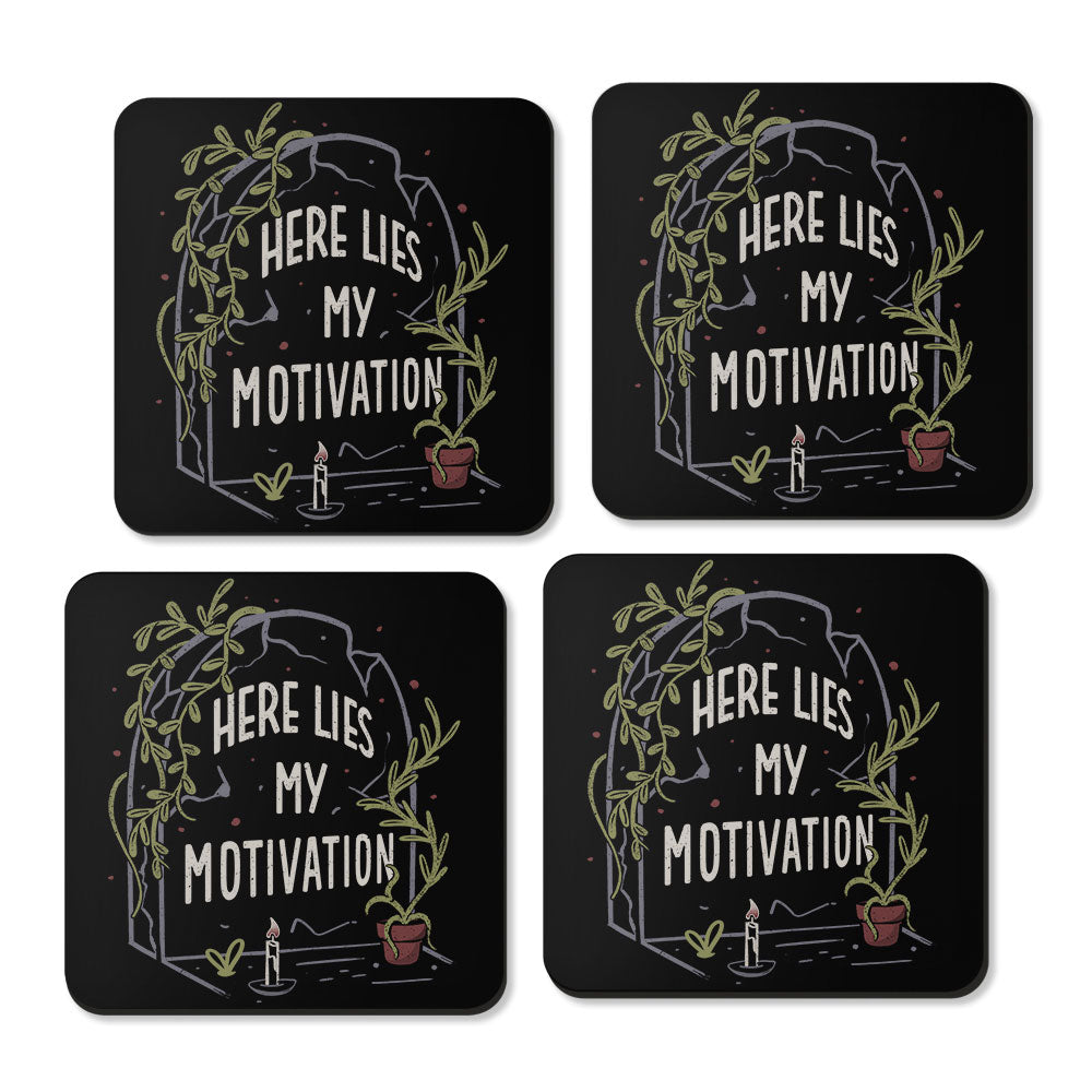 Here Lies My Motivation - Coasters product image 3