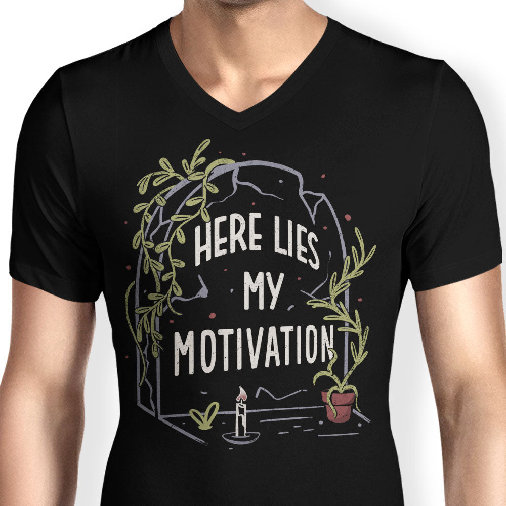 Here Lies My Motivation - Men's V-Neck product image 4