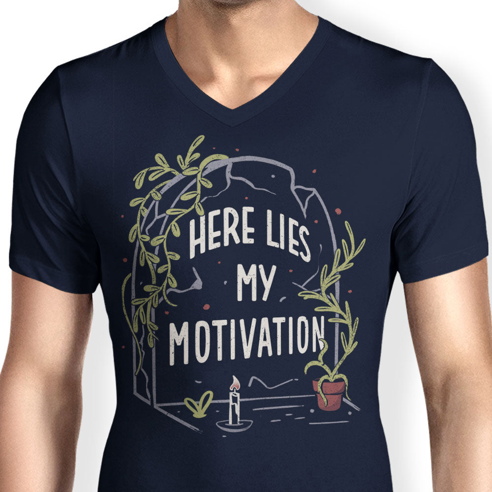 Here Lies My Motivation - Men's V-Neck product image 5