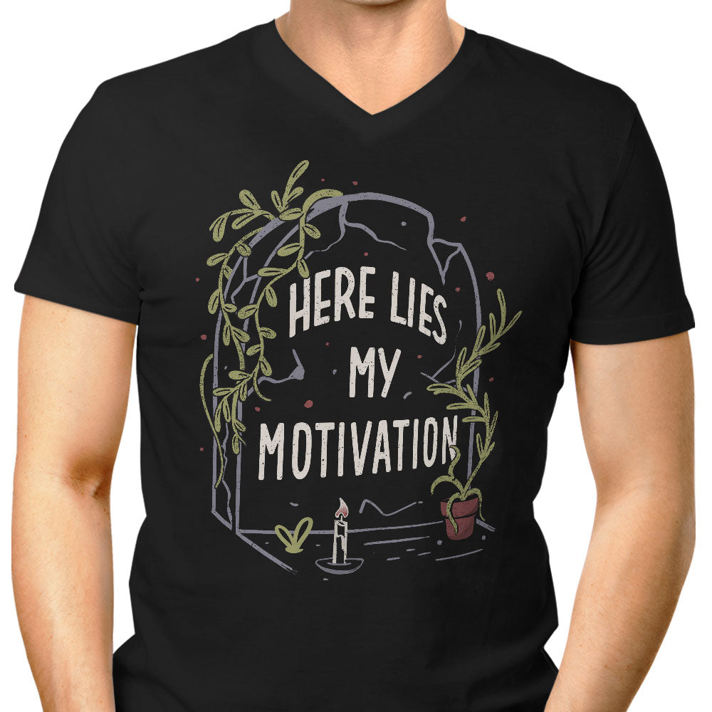 Here Lies My Motivation - Men's V-Neck product image 1