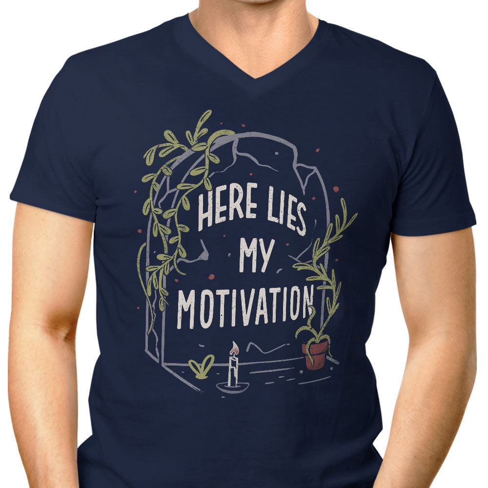 Here Lies My Motivation - Men's V-Neck product image 3