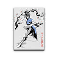 Kicking Beauty Sumi-e - Canvas Print