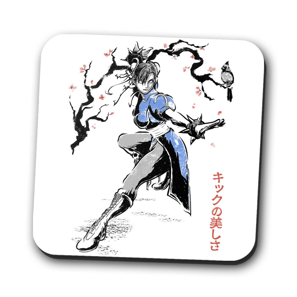 Kicking Beauty Sumi-e - Coasters product image 1