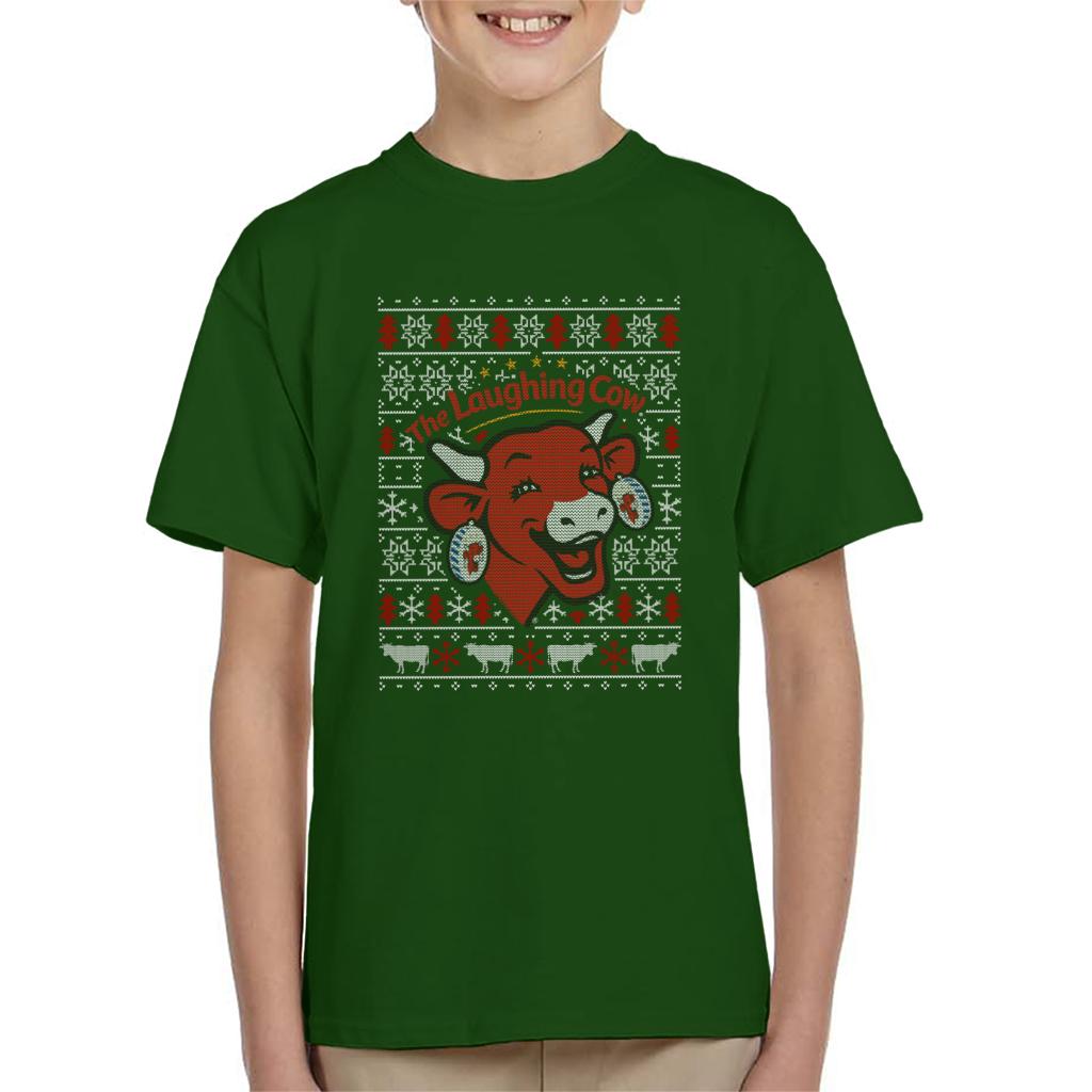 The Laughing Cow Christmas Contemporary Logo Kid's T-Shirt product image 4