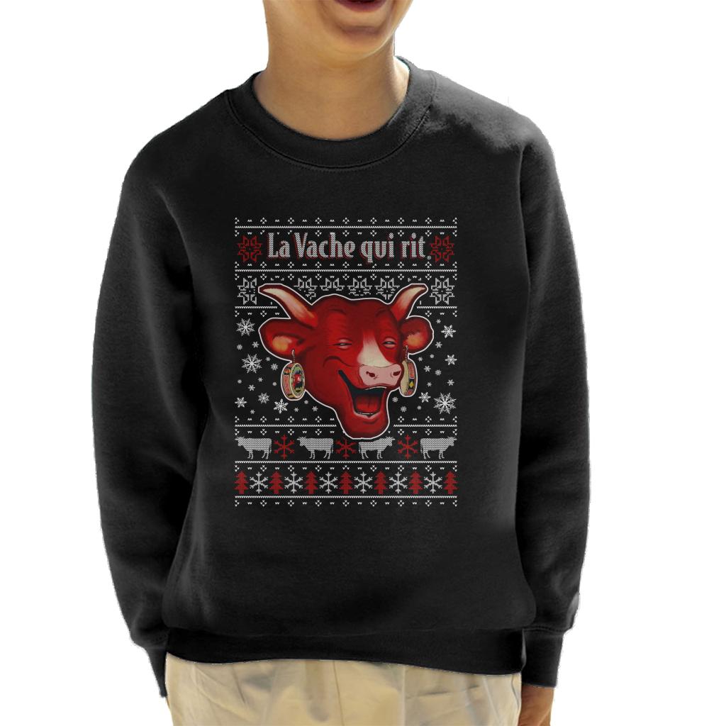 The Laughing Cow Christmas La Vache Qui Rit Kid's Sweatshirt product image 1