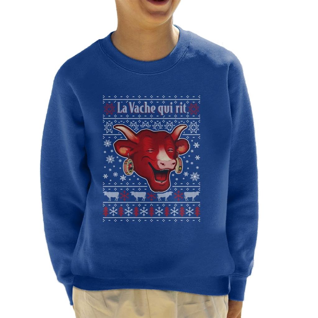 The Laughing Cow Christmas La Vache Qui Rit Kid's Sweatshirt product image 4