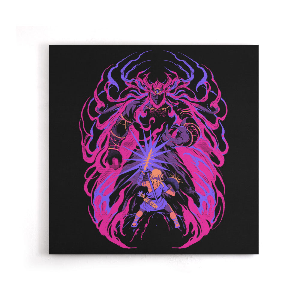 Light Against the Demon King - Canvas Print