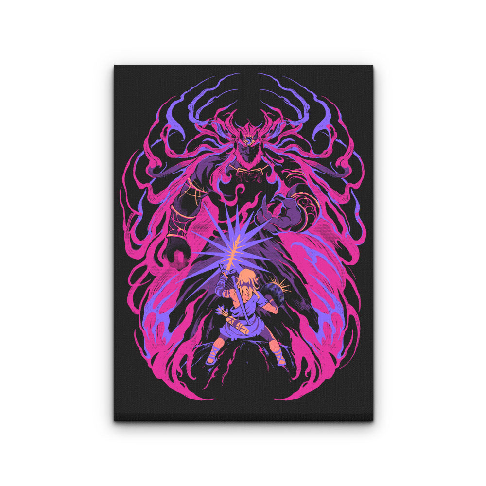 Light Against the Demon King - Canvas Print