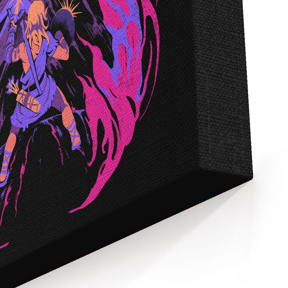 Light Against the Demon King - Canvas Print