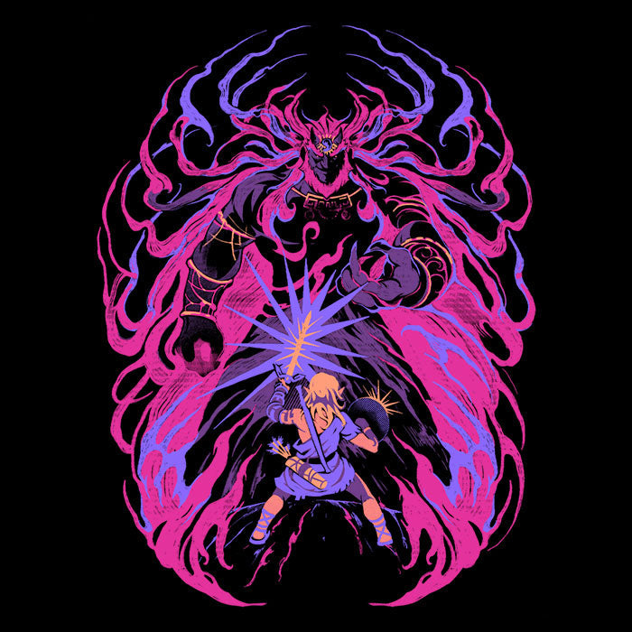Light Against the Demon King - Shower Curtain