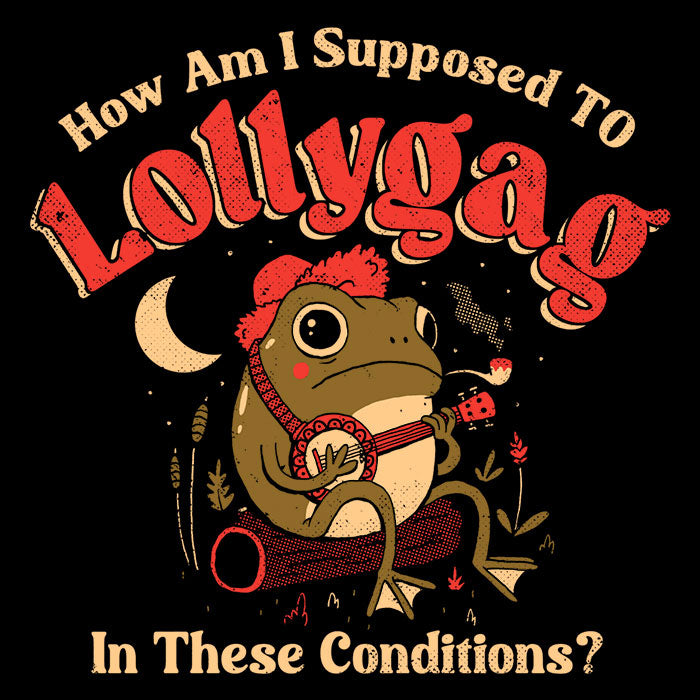 Lollygagging Frog - Canvas Print