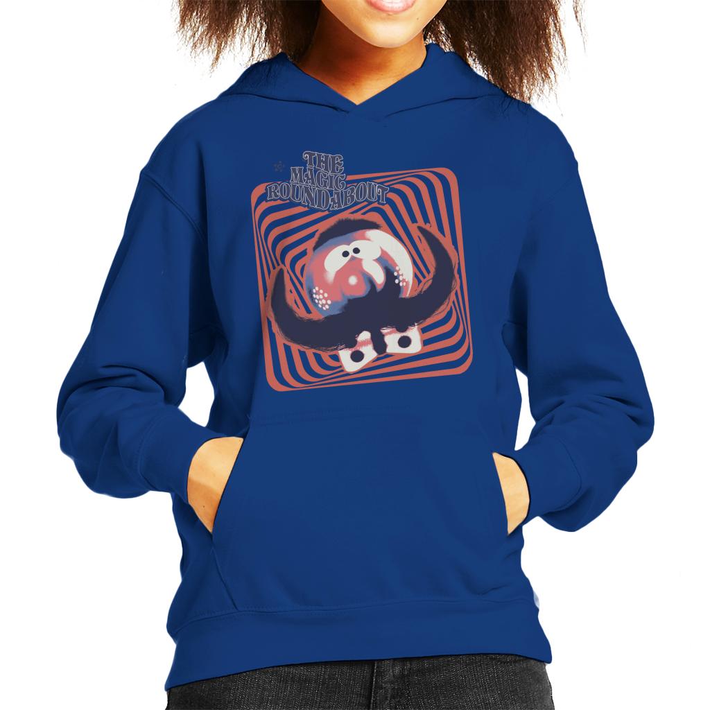 The Magic Roundabout Zebedee Psychedelic Lines Kid's Hooded product image 1