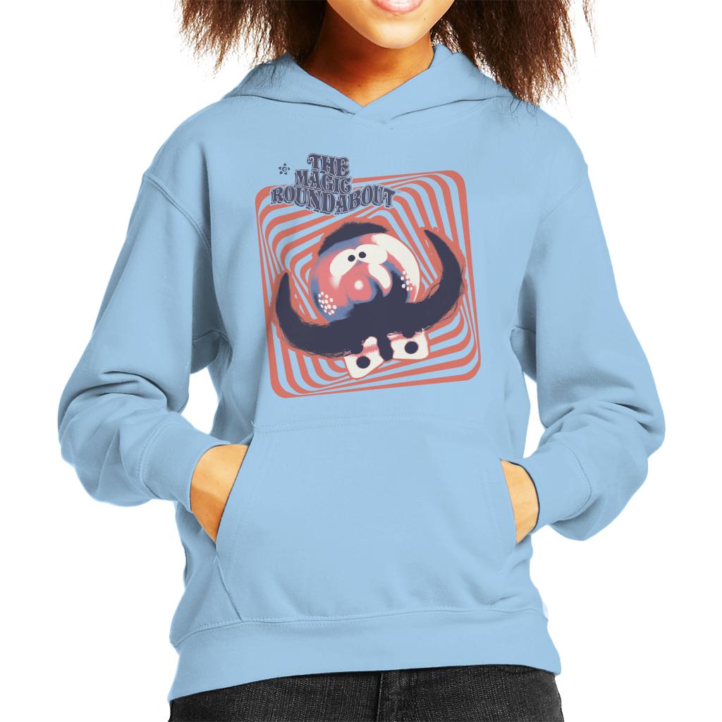 The Magic Roundabout Zebedee Psychedelic Lines Kid's Hooded product image 4