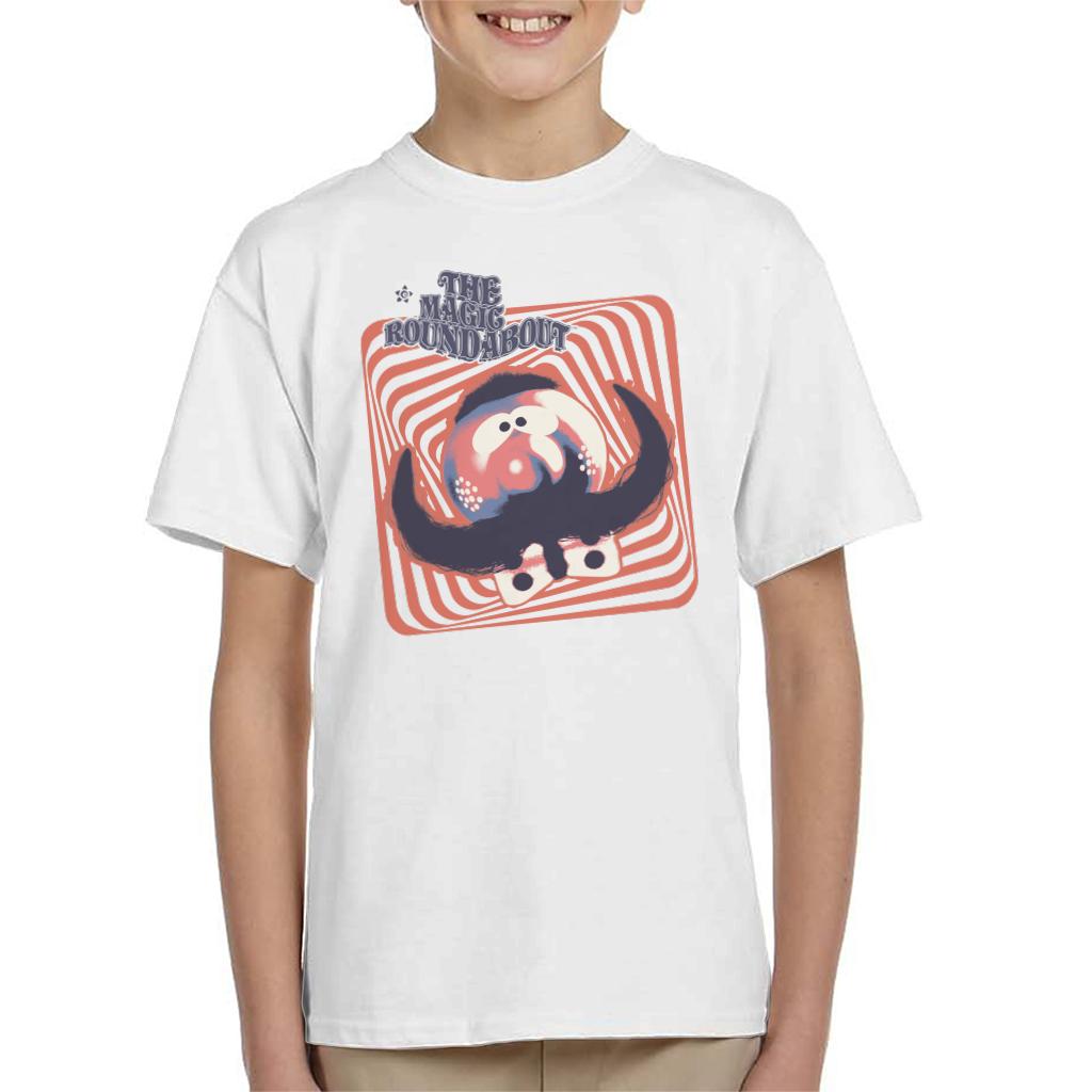 The Magic Roundabout Zebedee Psychedelic Lines Kid's T-Shirt product image 1