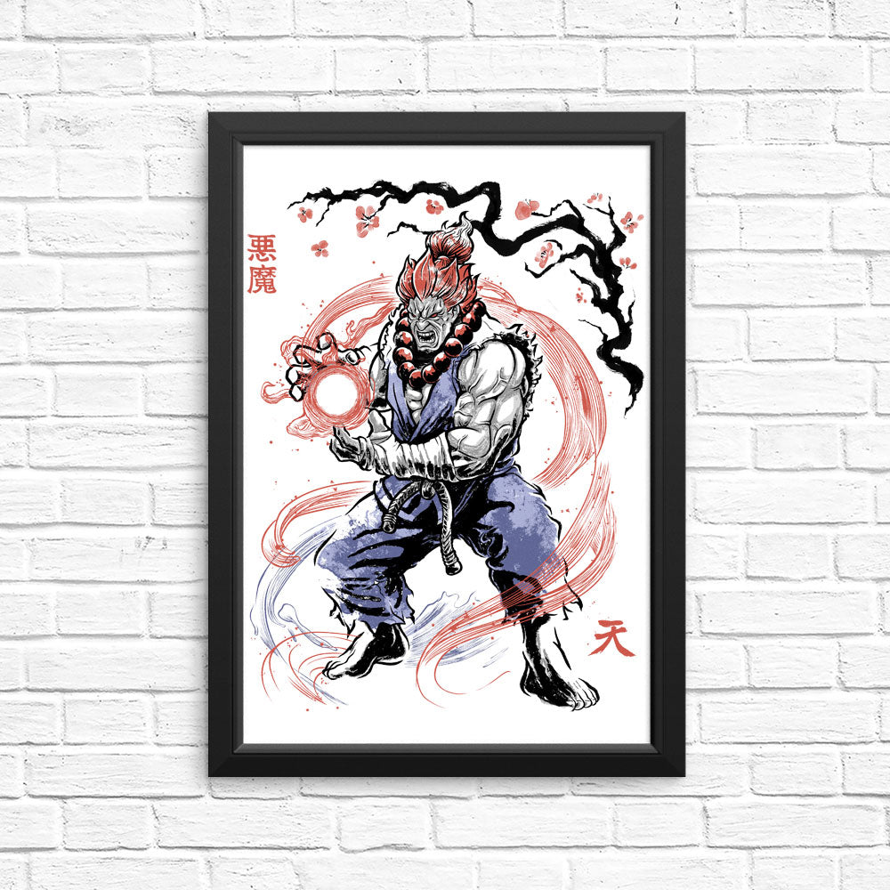 Master of the Fist Sumi-e - Posters & Prints