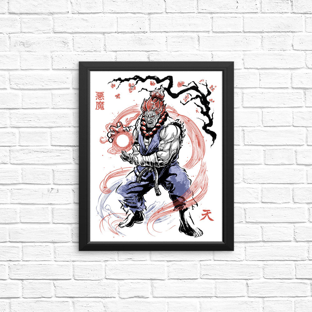 Master of the Fist Sumi-e - Posters & Prints