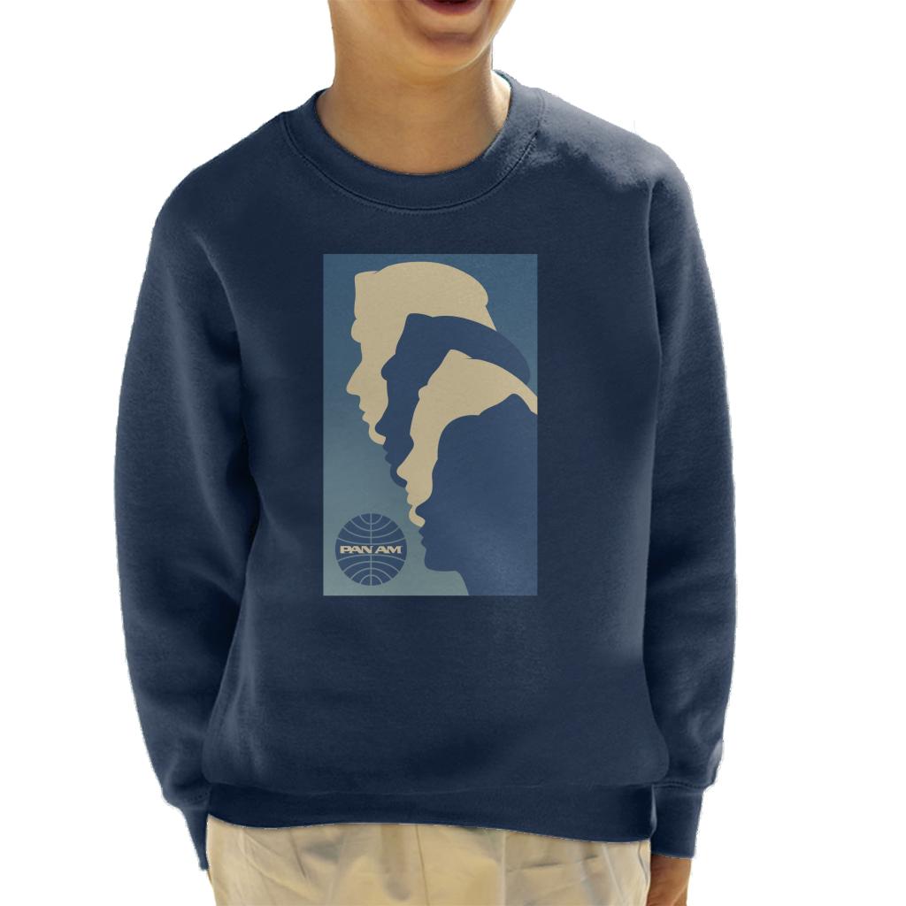 Pan Am Crew Silhouette Kid's Sweatshirt product image 1
