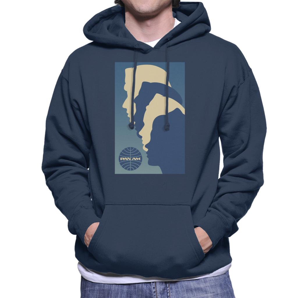 Pan Am Crew Silhouette Men's Hooded Sweatshirt product image 1