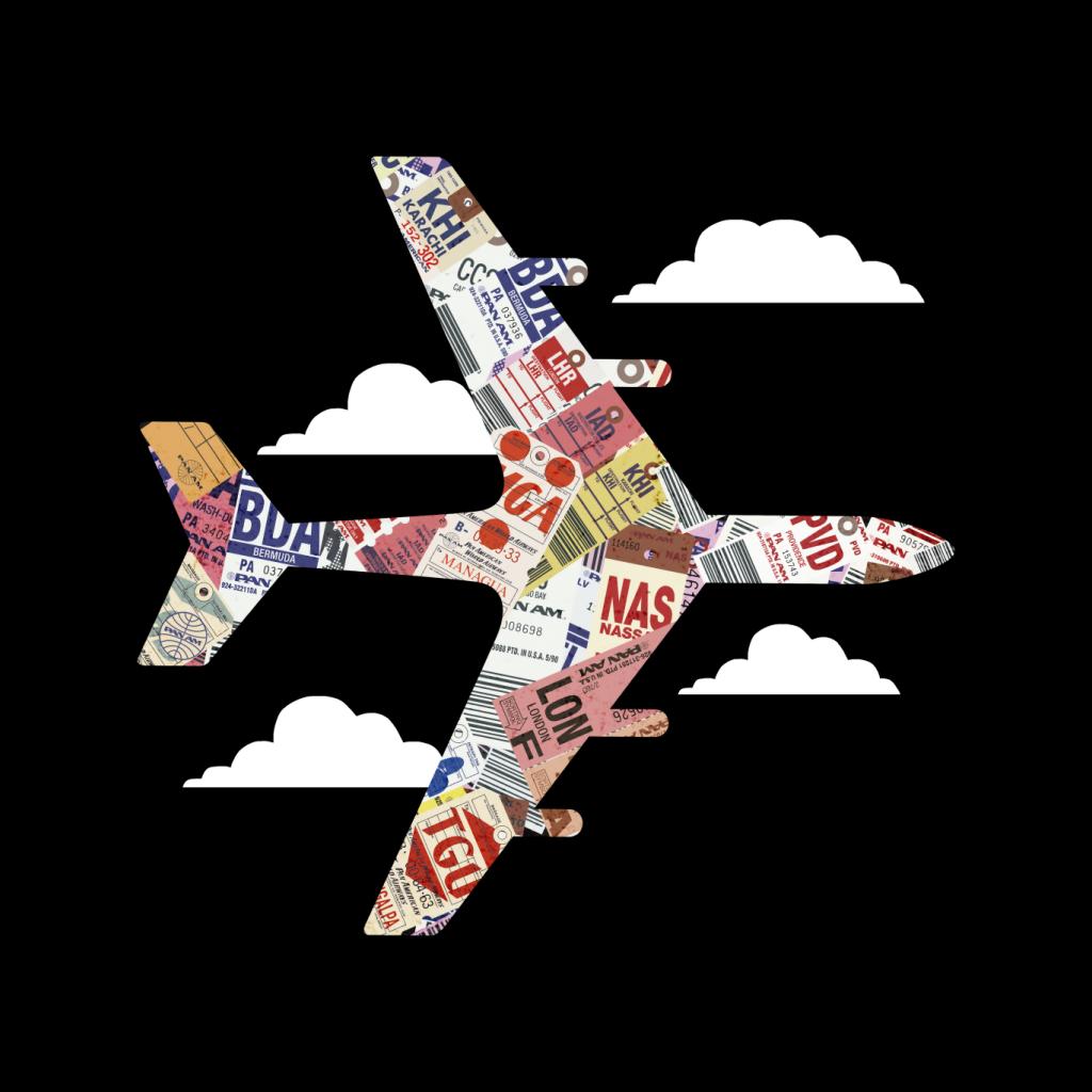 Pan Am Plane Baggage Tags Women's Sweatshirt product image 2