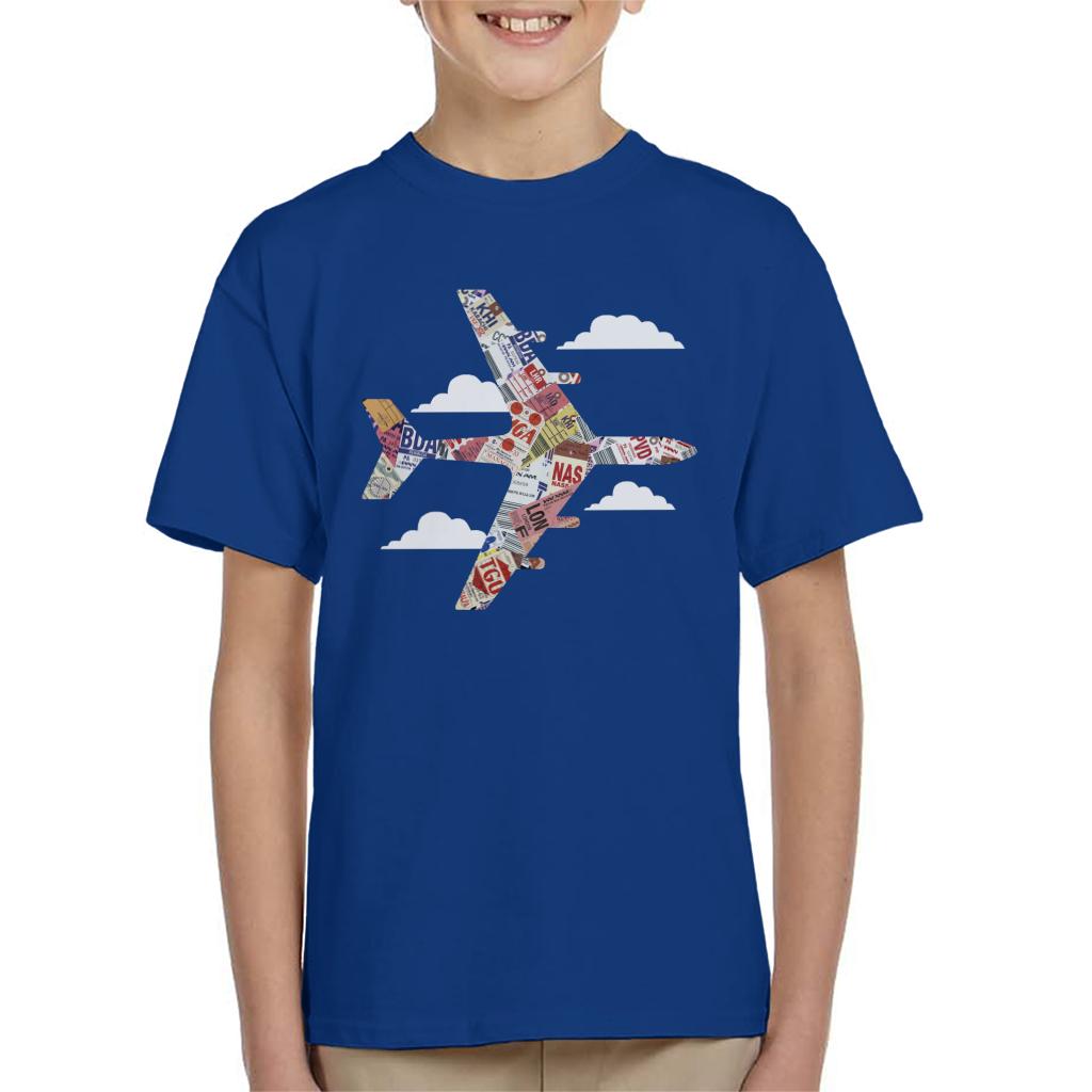 Pan Am Plane Baggage Tags Kid's T-Shirt product image 4