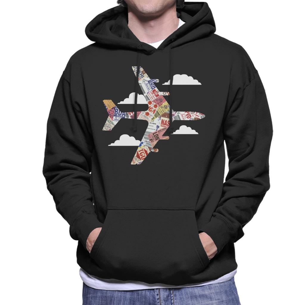 Pan Am Plane Baggage Tags Men's Hooded Sweatshirt product image 1