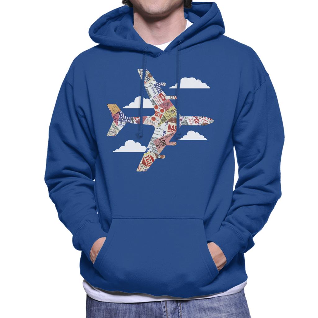 Pan Am Plane Baggage Tags Men's Hooded Sweatshirt product image 4