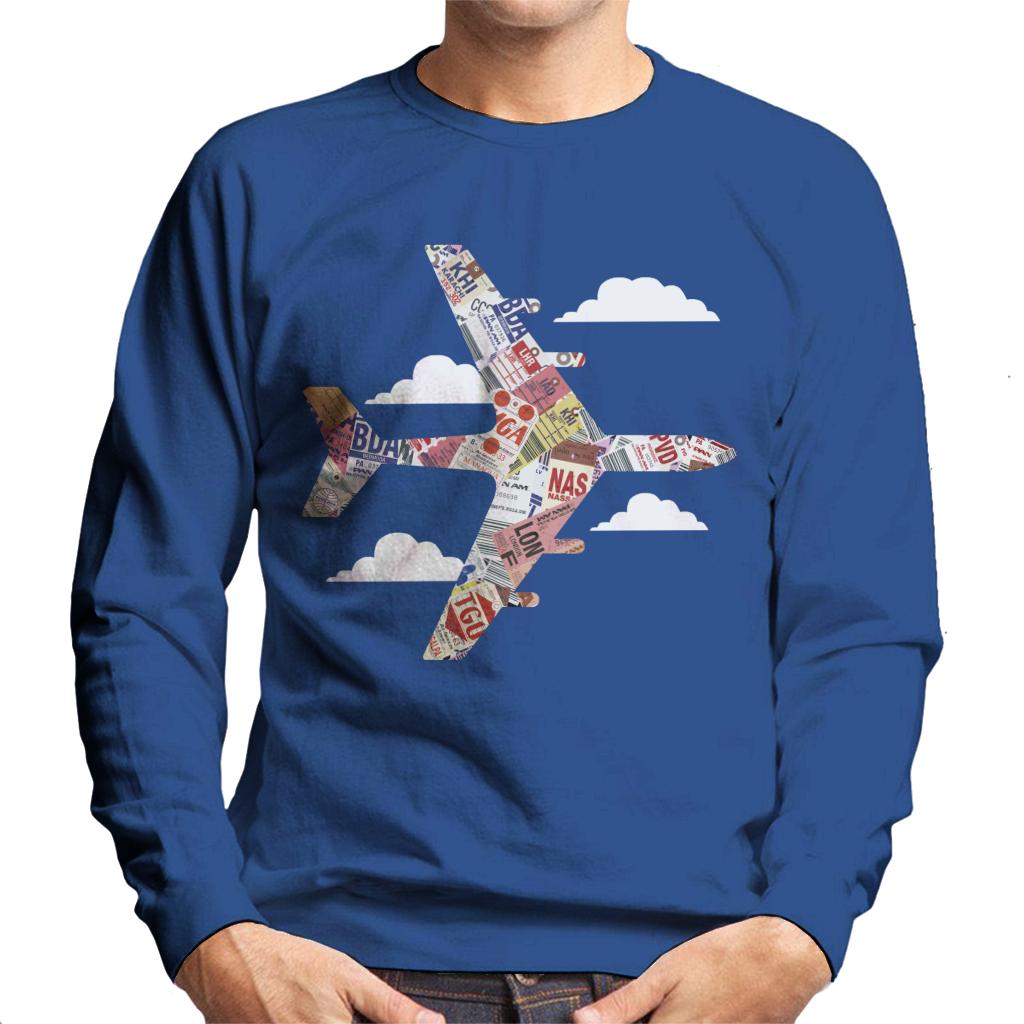 Pan Am Plane Baggage Tags Men's Sweatshirt product image 4