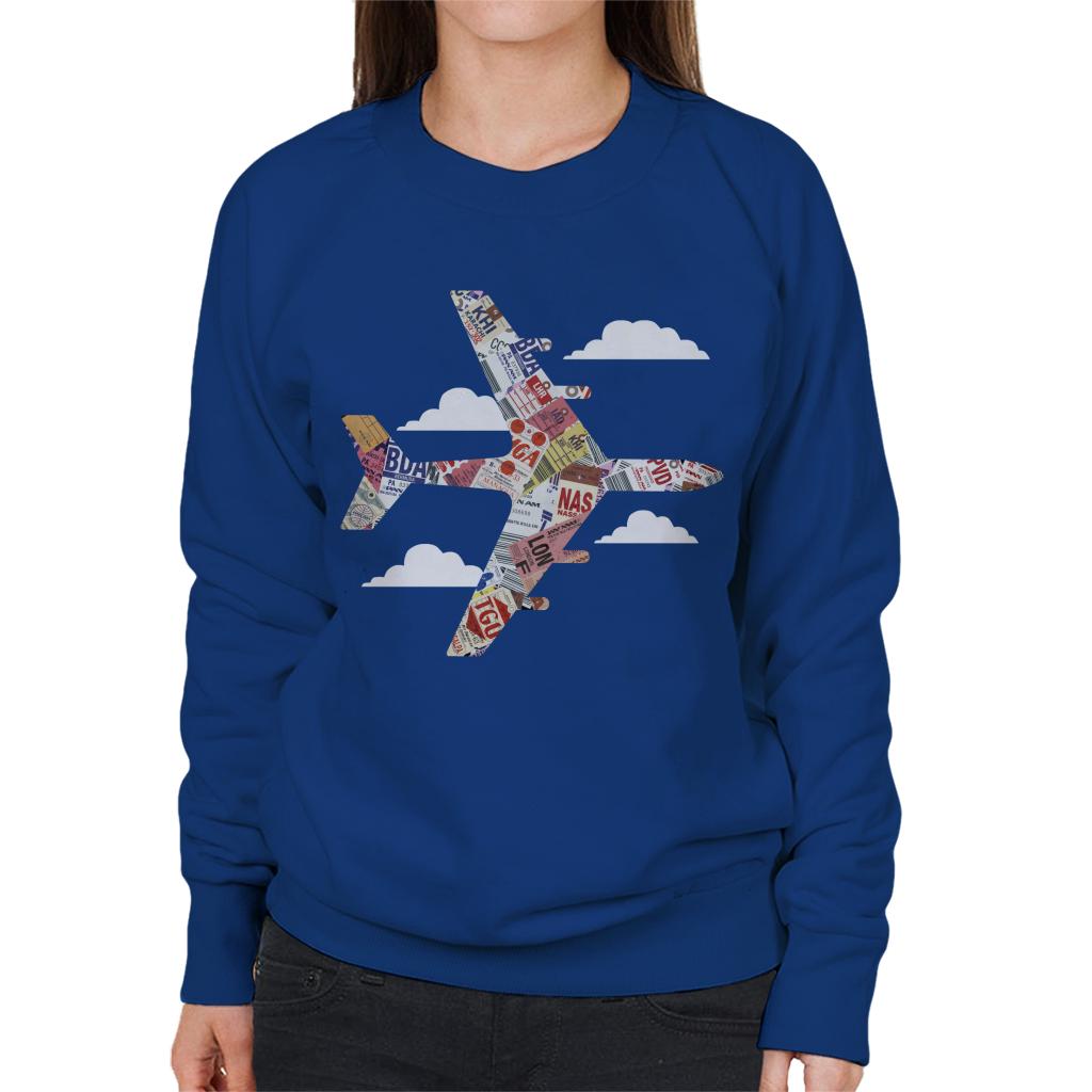 Pan Am Plane Baggage Tags Women's Sweatshirt product image 4