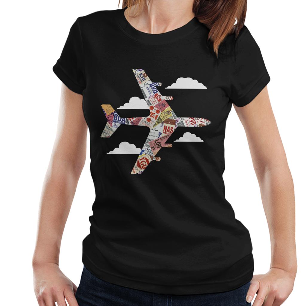 Pan Am Plane Baggage Tags Women's T-Shirt product image 1