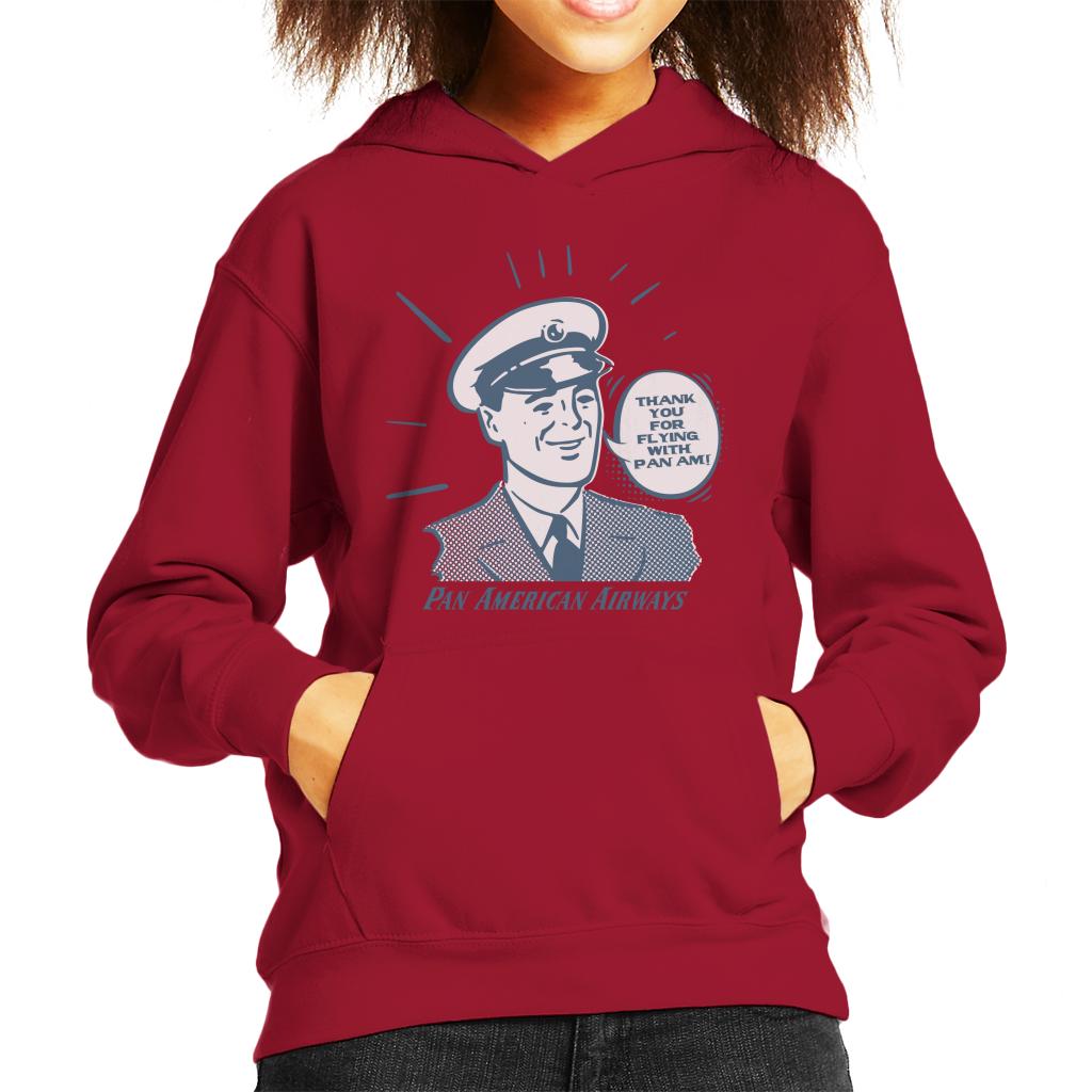 Pan Am Thank You For Flying With Am Kid's Hooded Sweatshirt product image 4