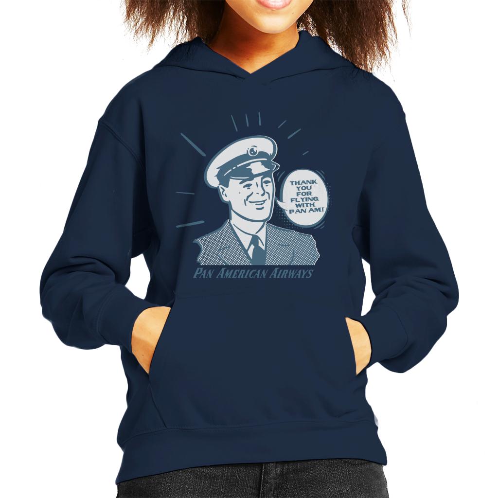 Pan Am Thank You For Flying With Am Kid's Hooded Sweatshirt product image 1