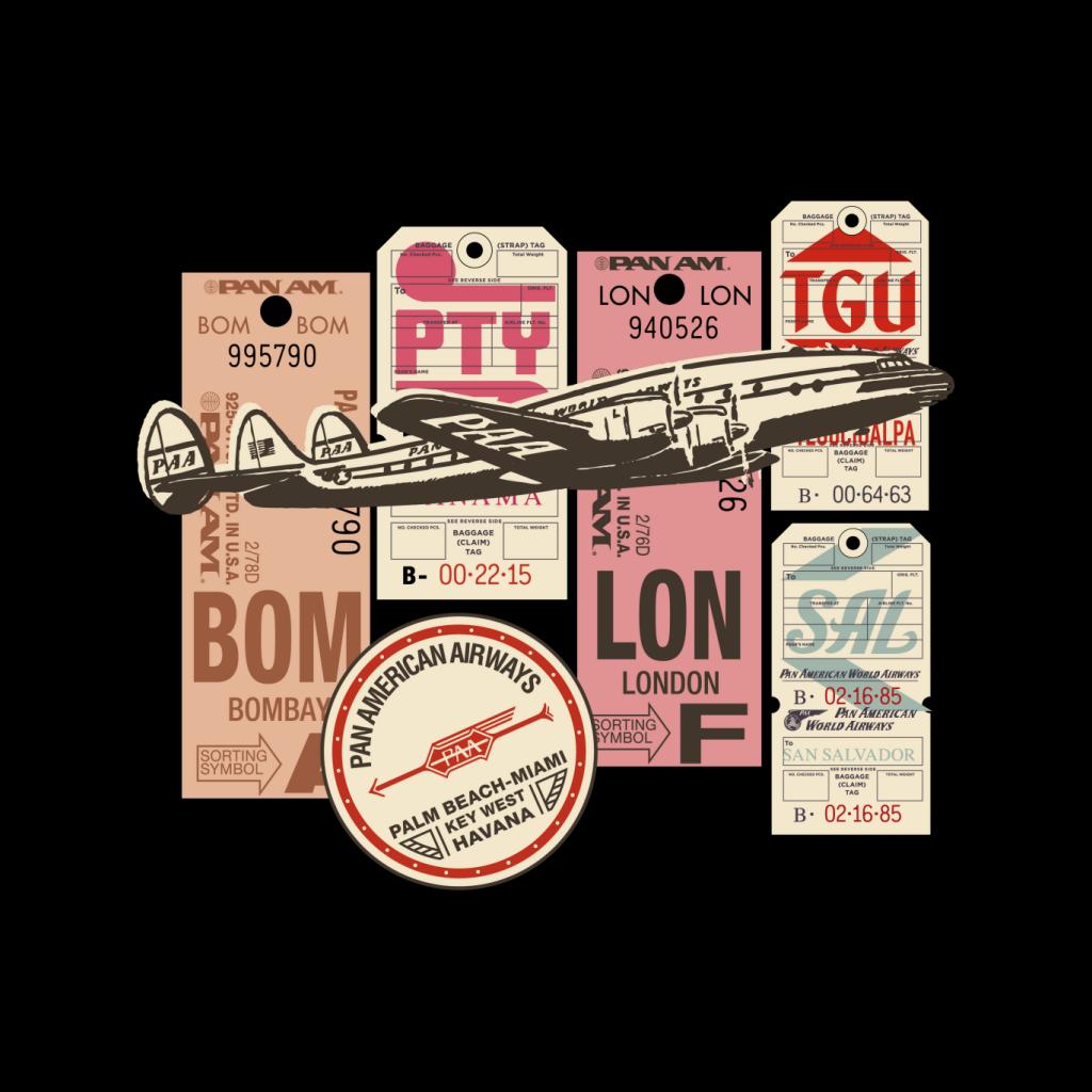 Pan Am Baggage Tags Montage Men's T-Shirt product image 2