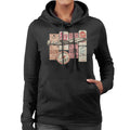 Pan Am Baggage Tags Montage Women's Hooded Sweatshirt product image 1