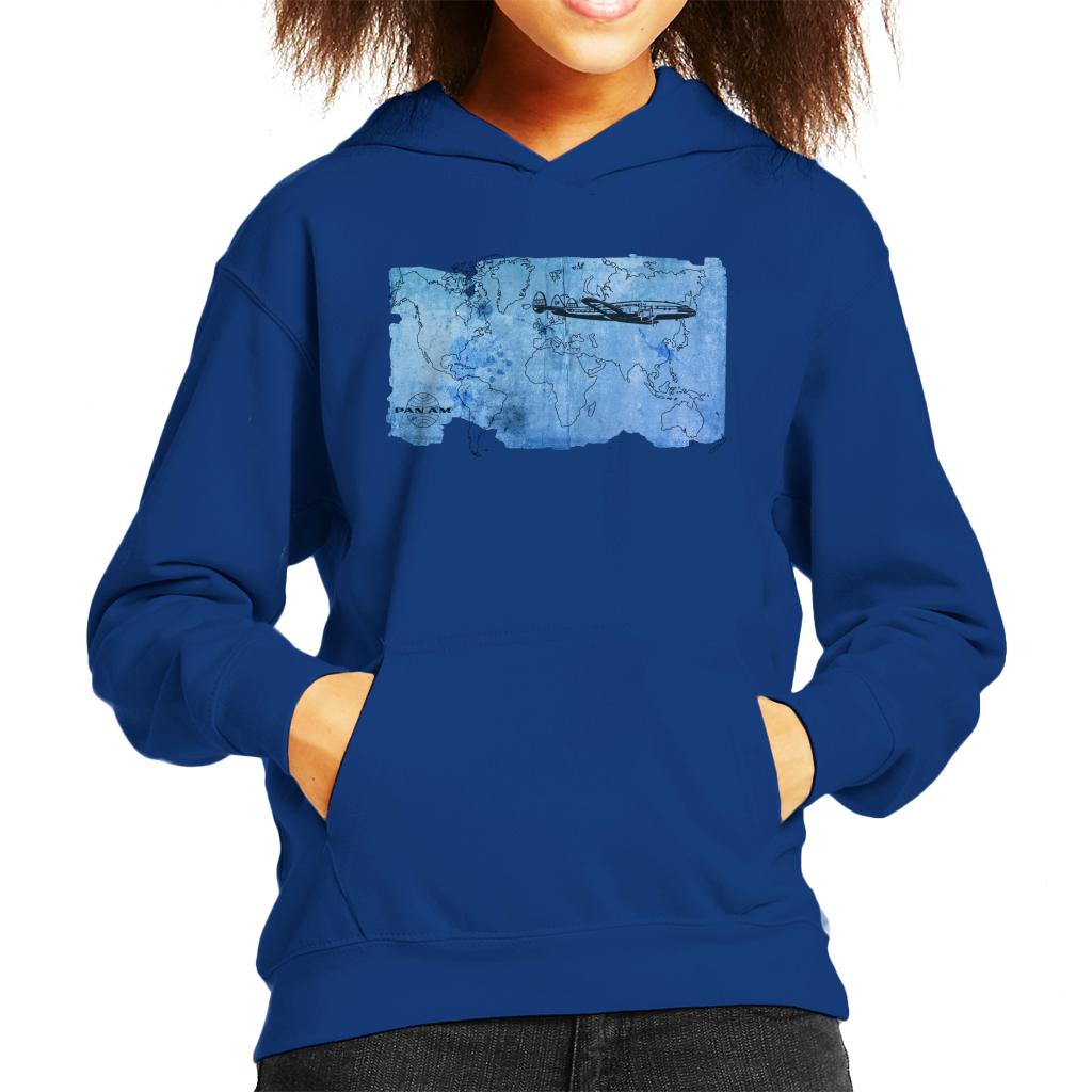 Pan Am World Map Kid's Hooded Sweatshirt product image 1