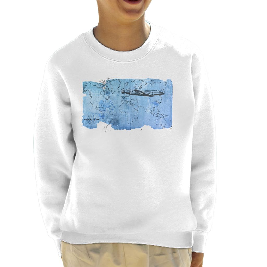 Pan Am World Map Kid's Sweatshirt product image 4