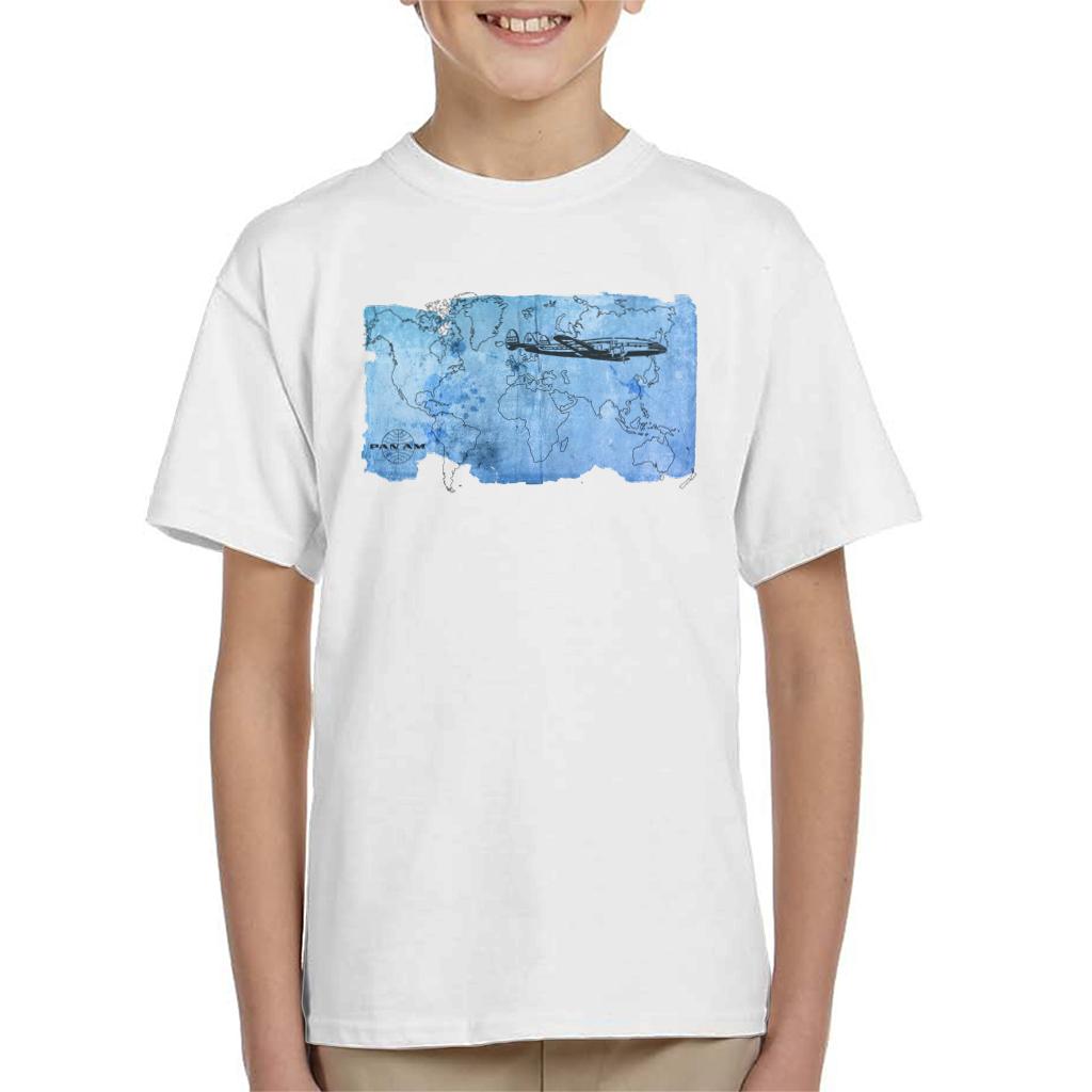 Pan Am World Map Kid's T-Shirt product image 1