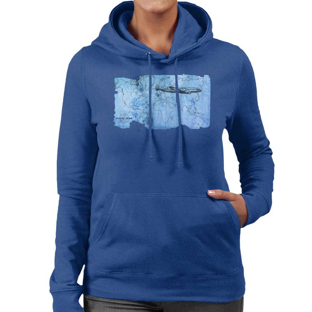 Pan Am World Map Women's Hooded Sweatshirt product image 4