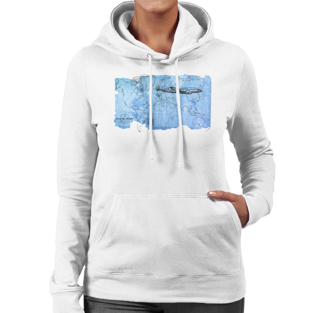 Pan Am World Map Women's Hooded Sweatshirt product image 1
