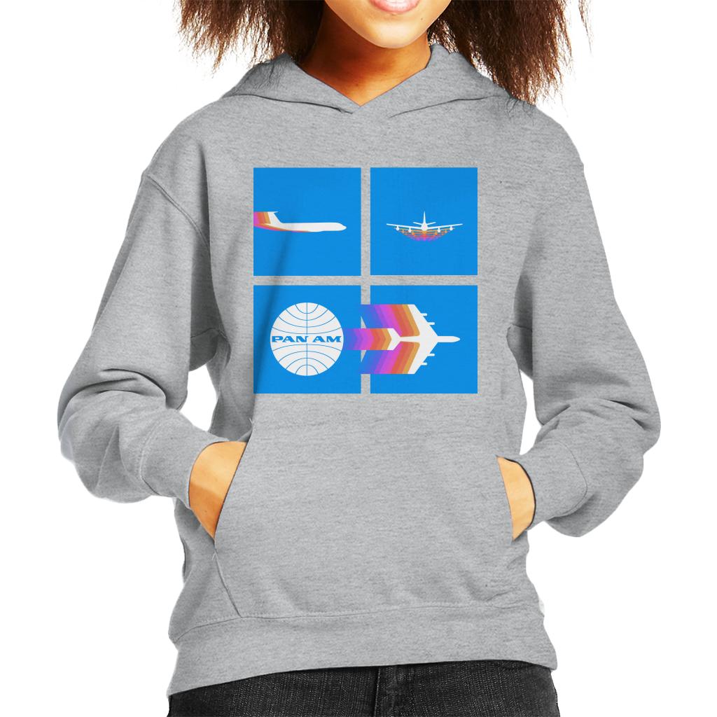 Pan Am Takeoff Silhouette Kid's Hooded Sweatshirt product image 4