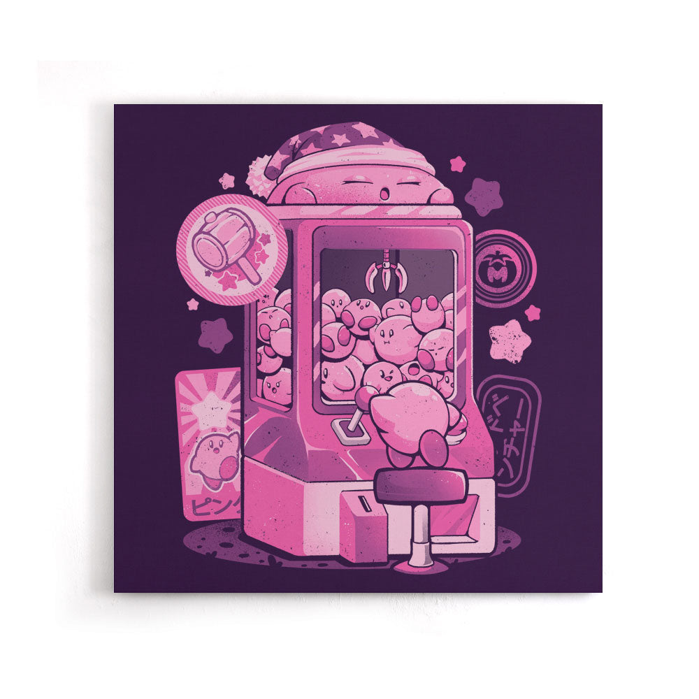Pink Claw Machine - Canvas Print