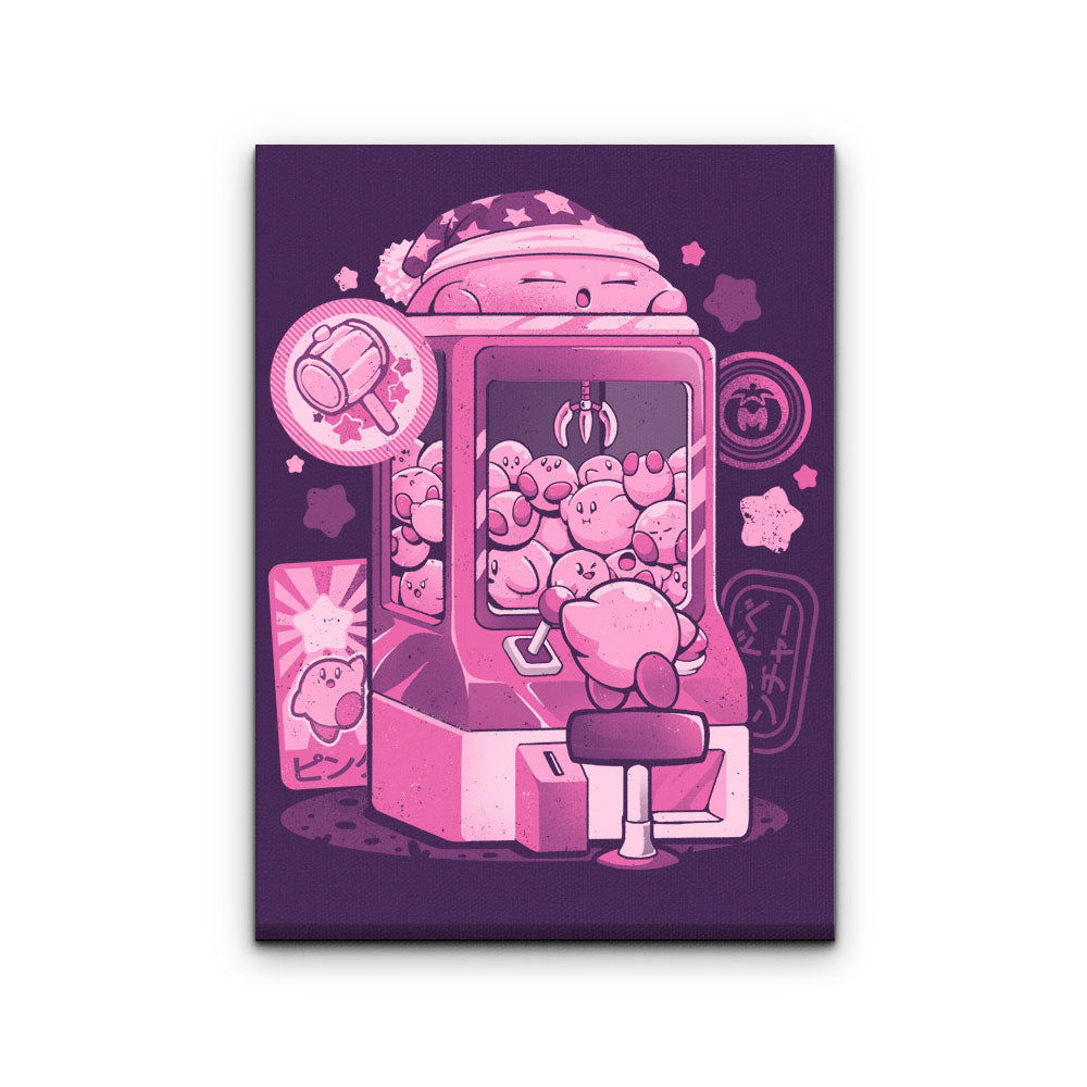 Pink Claw Machine - Canvas Print