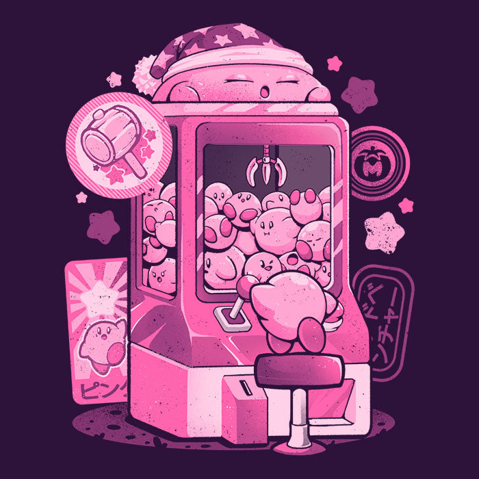 Pink Claw Machine - Canvas Print