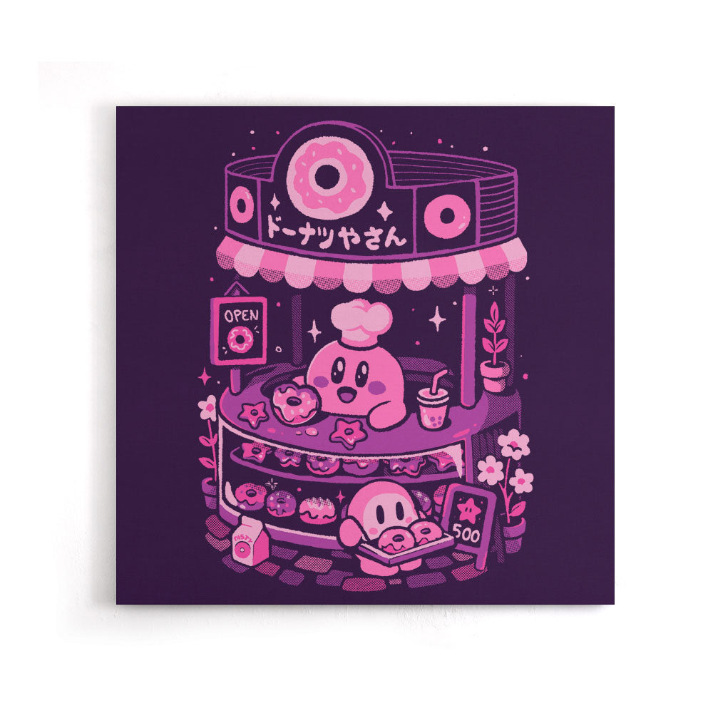 Pink Puff Donuts - Canvas Print
