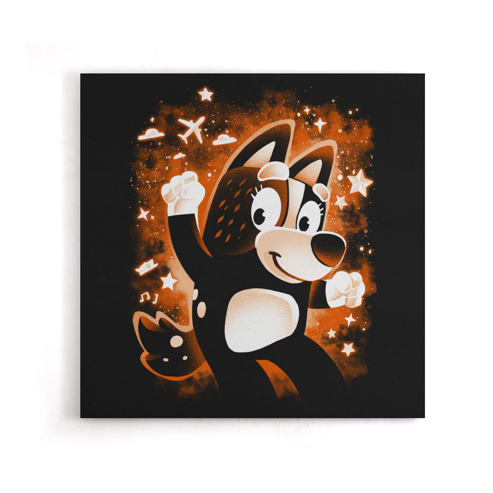 Red Dog Mom - Canvas Print